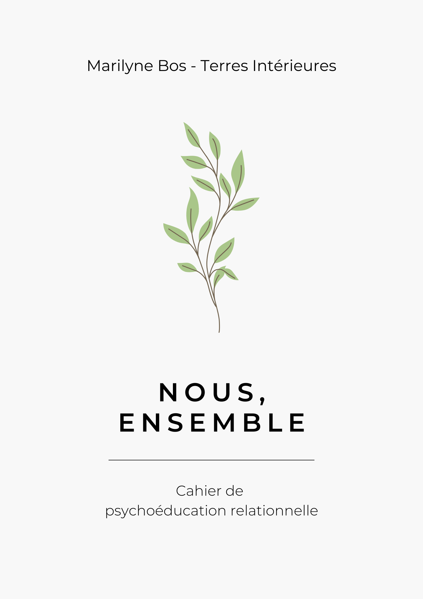 Couverture du cahier Nous ensemble
